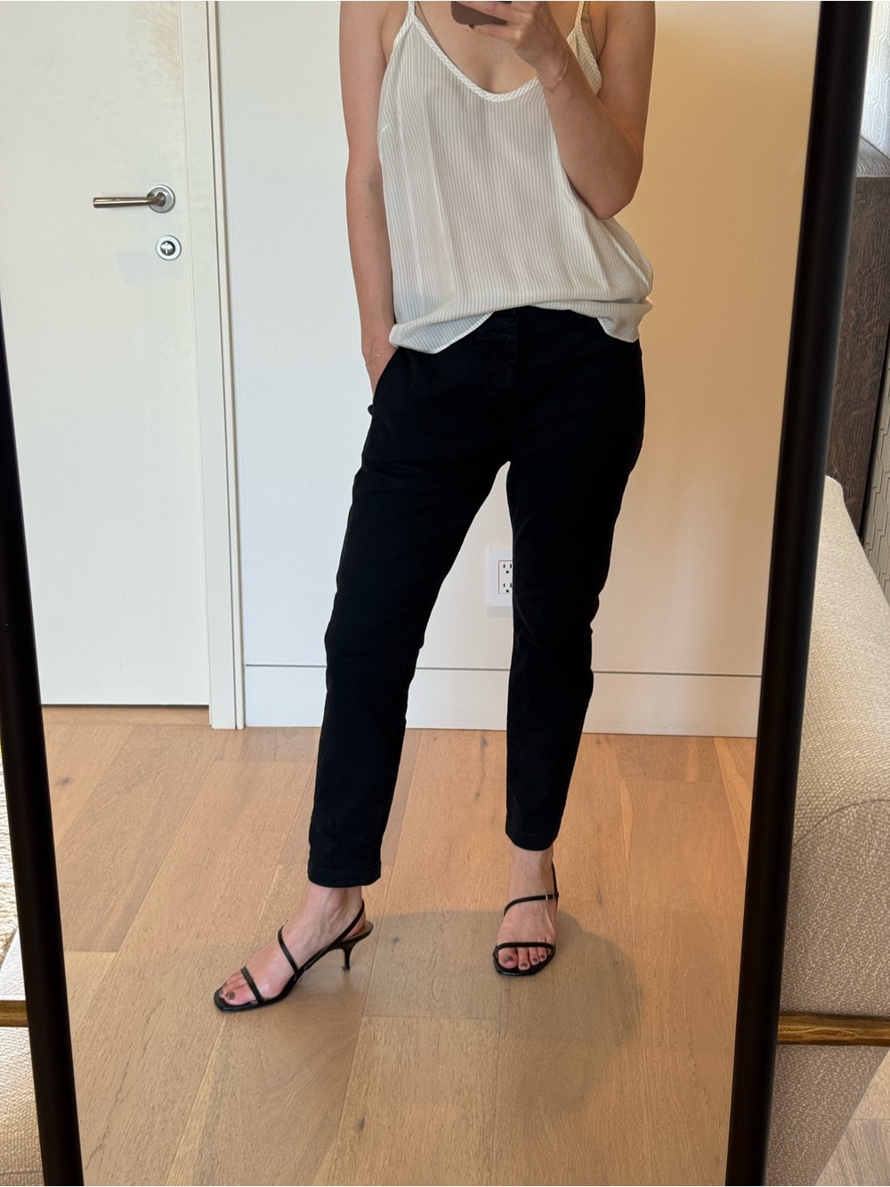 Nili Lotan Classic Black Slim Pants